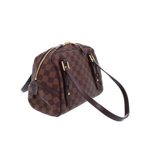 Louis Vuitton Shoulder Damier Ebene Bag Rivington Brown